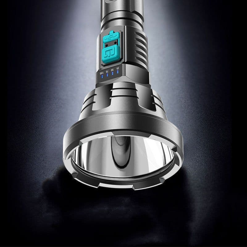 image-90000LM LED Flashlight Tactical Light Torch USB Rechargeable Super Bright Light