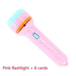 image-Cartoon Projection Flashlight 80 Patterns Creative Children Flashlight Toy Projector Baby Toys Bedtime Story Book