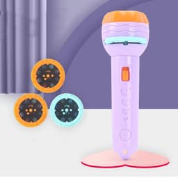 image-Cartoon Projection Flashlight 80 Patterns Creative Children Flashlight Toy Projector Baby Toys Bedtime Story Book
