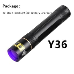 image-Y36 365nm 8006 365nm UV Fluorescent Agent Detection Woods Lamp Flashlight