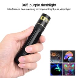 image-Y36 365nm 8006 365nm UV Fluorescent Agent Detection Woods Lamp Flashlight