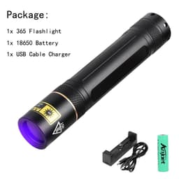 image-Y36 365nm 8006 365nm UV Fluorescent Agent Detection Woods Lamp Flashlight