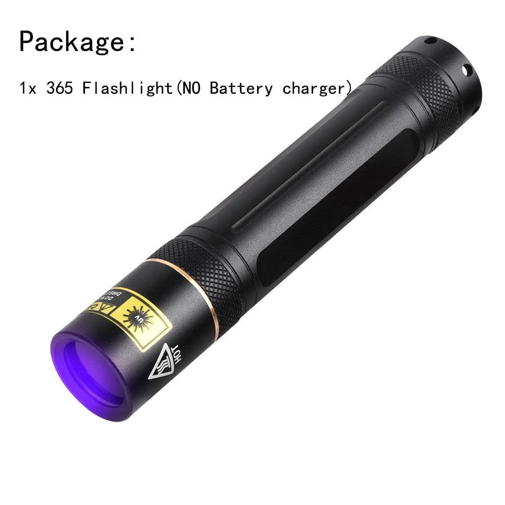 image-Y36 365nm 8006 365nm UV Fluorescent Agent Detection Woods Lamp Flashlight