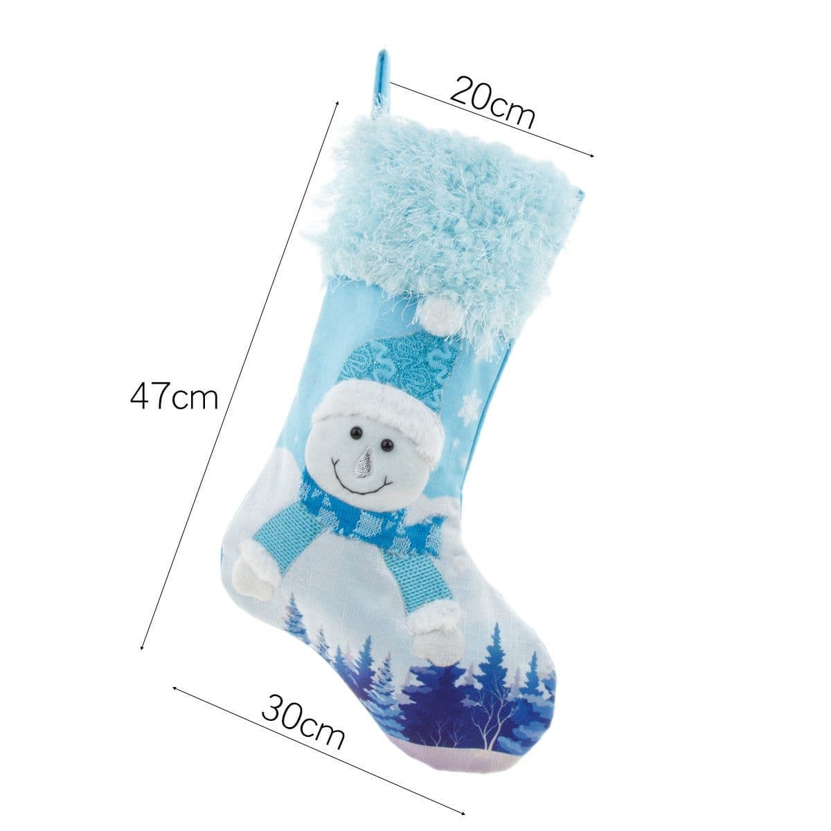 image-New Year Christmas Decor For Home Glowing Large Christmas Socks Gift Candy Bag With Lights Christmas Ornaments