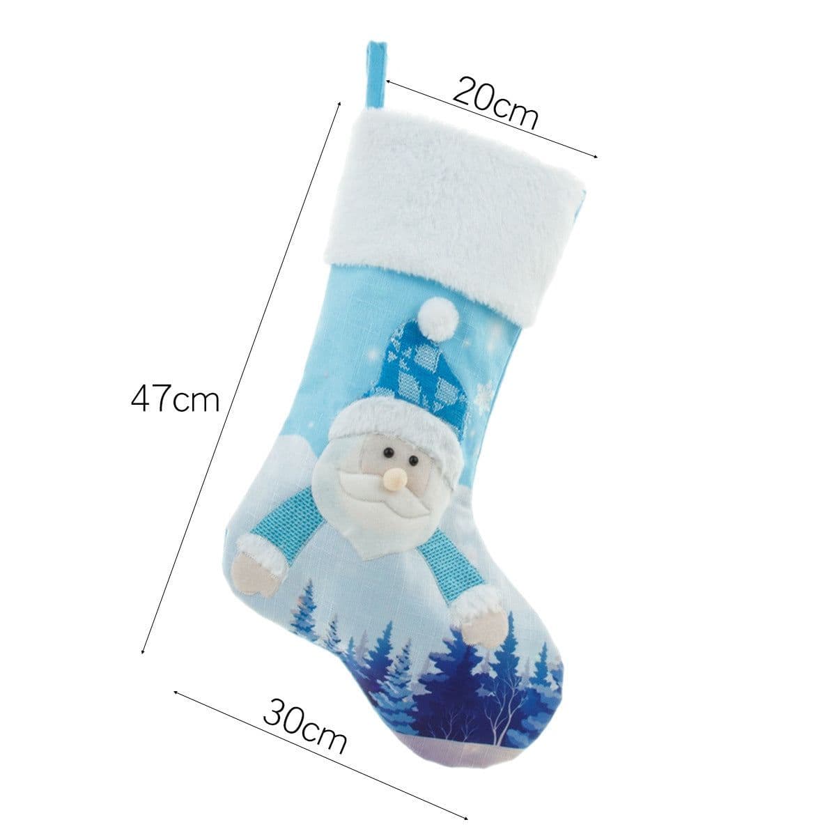 image-New Year Christmas Decor For Home Glowing Large Christmas Socks Gift Candy Bag With Lights Christmas Ornaments