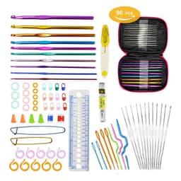 image-36 Styles Crochet Hook Set With Case Weaving Knitting Needles Set DIY Needle Arts Craft Sewing Tools Accessories For Women