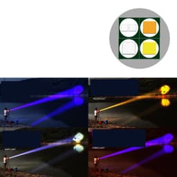 image-High Power Blue White Yellow Violet Four Light Night Fishing Laser Light
