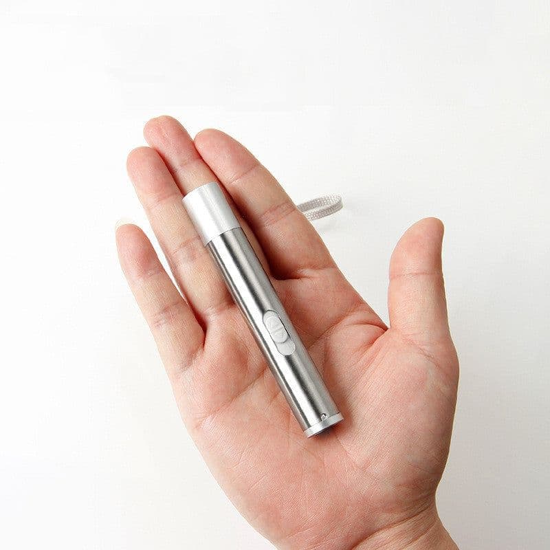 image-USB Rechargeable Mini Flashlight Laser Pointer