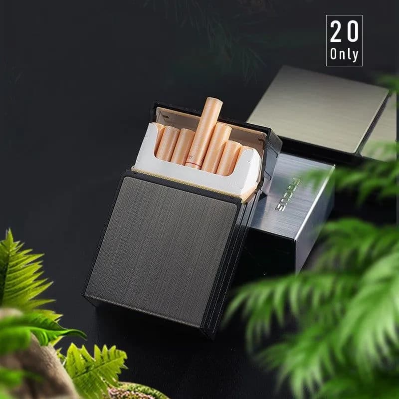 image-Cigarette Case Inflatable Windproof Lighter Portable Direct Flush