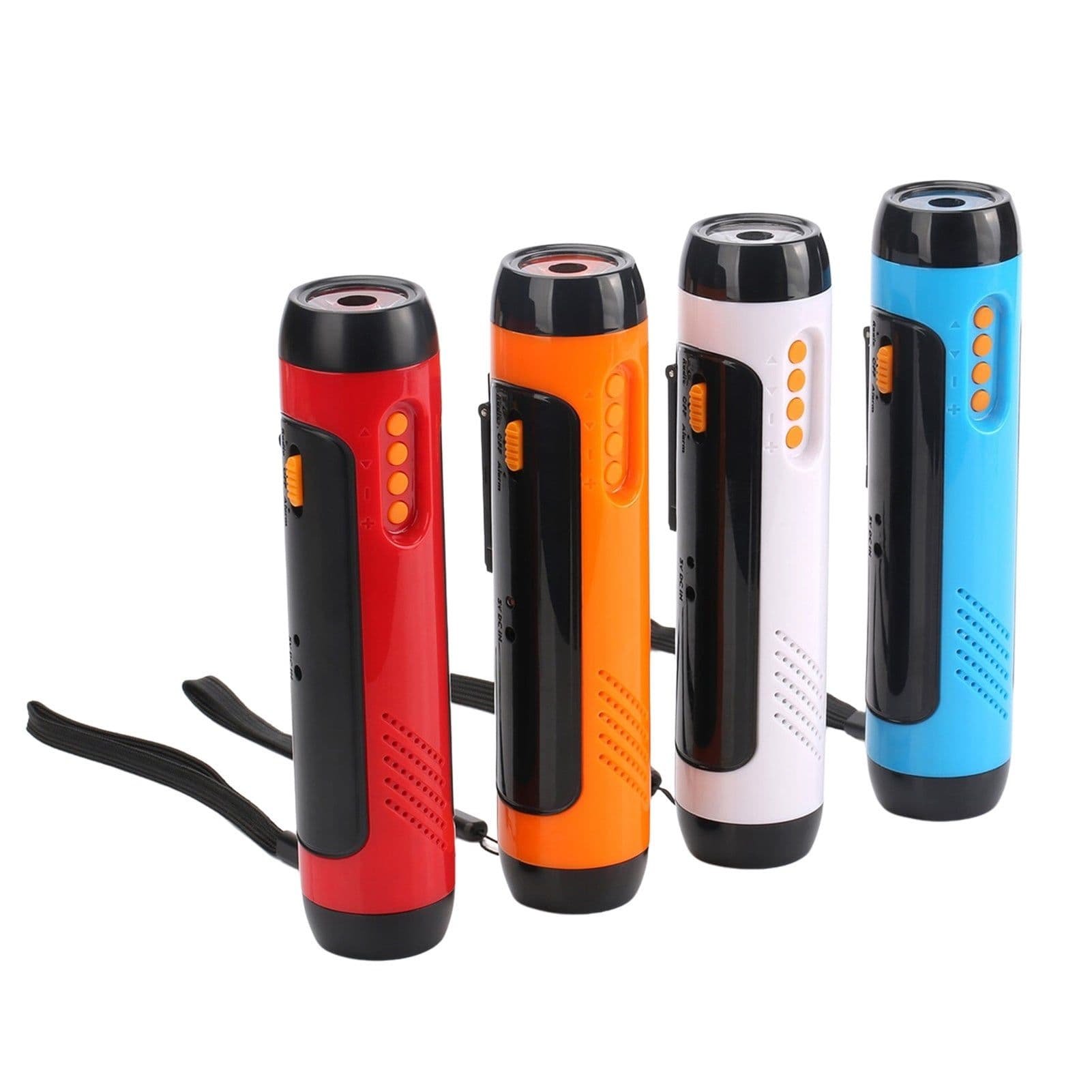 image-Emergency Hand Cranked Flashlight Distress Alarm