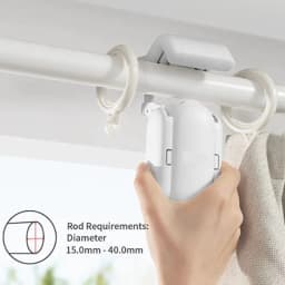 image-Electric Curtain Refitted Automatic Curtain Robot Roman Rod Track