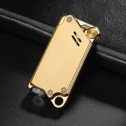 image-Electroplated Laser Sculpted Windproof Lighter