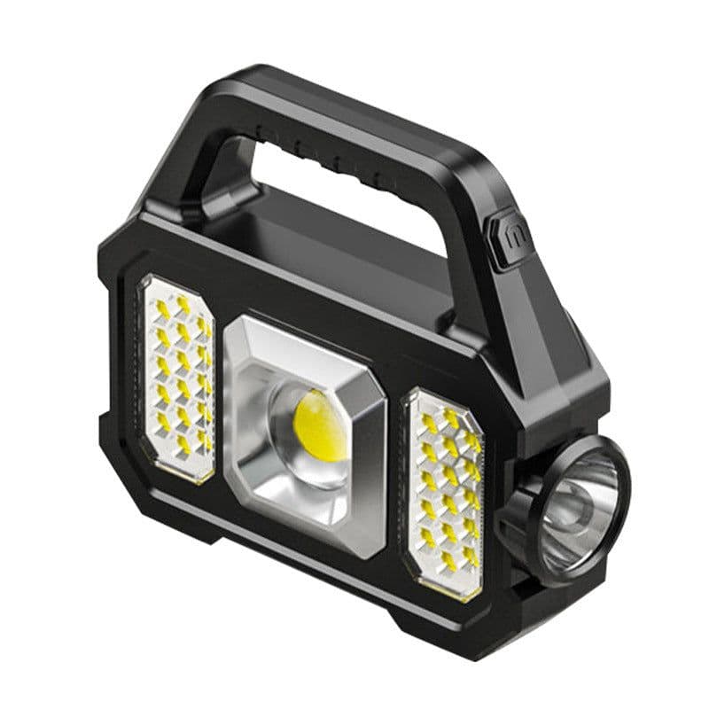 image-Outdoor Waterproof Solar Power Charger Flashlight Strong Light
