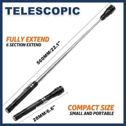 image-Aluminum Alloy Telescopic Rotating Hose Flashlight
