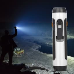 image-Outdoor Travel Emergency FM Rechargeable Alarm Flashlight