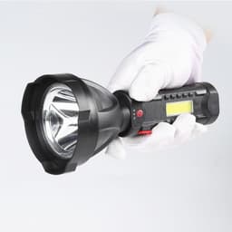 image-Plastic Outdoor USB Rechargeable Flashlight