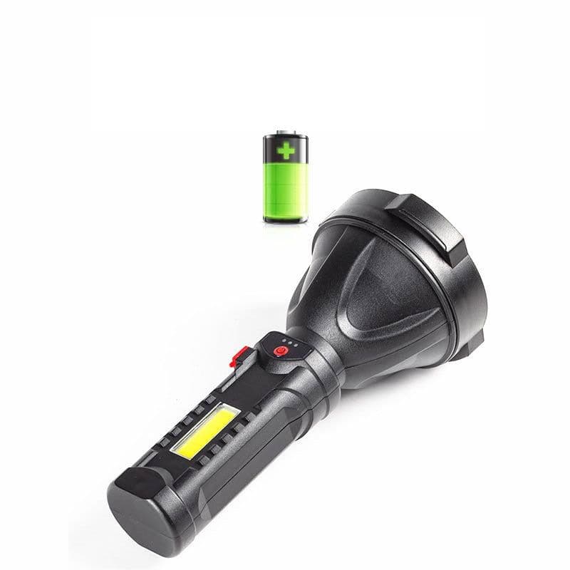 image-Plastic Outdoor USB Rechargeable Flashlight