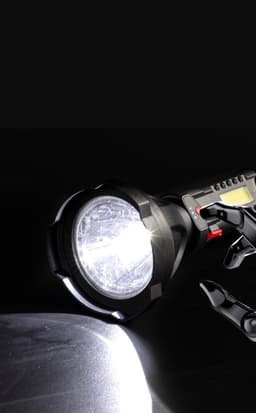 image-Plastic Outdoor USB Rechargeable Flashlight