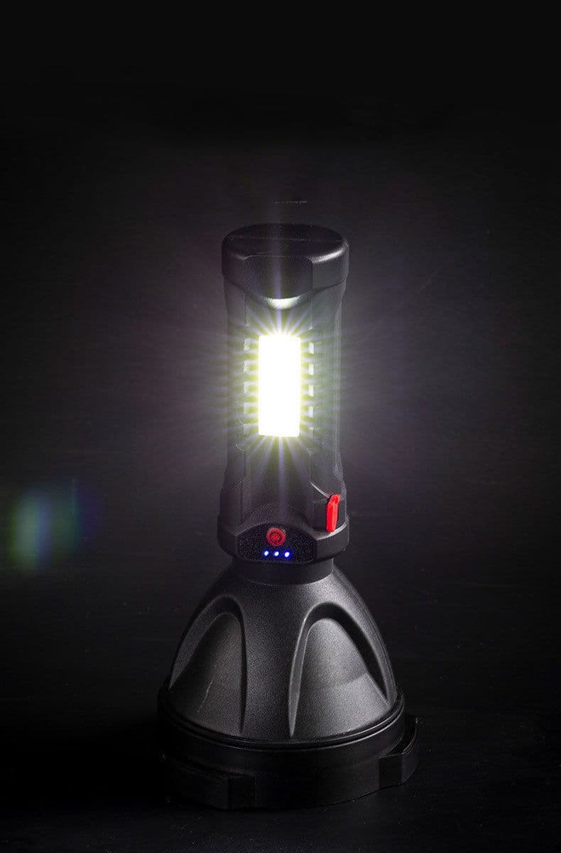 image-Plastic Outdoor USB Rechargeable Flashlight