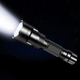 image-Aluminum Alloy Rechargeable Fixed Focus Emergency Outdoor Riding Long-range Shot Waterproof Led Flashlight