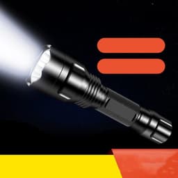 image-Aluminum Alloy Rechargeable Fixed Focus Emergency Outdoor Riding Long-range Shot Waterproof Led Flashlight