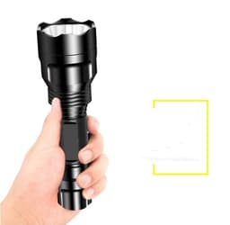 image-Aluminum Alloy Rechargeable Fixed Focus Emergency Outdoor Riding Long-range Shot Waterproof Led Flashlight