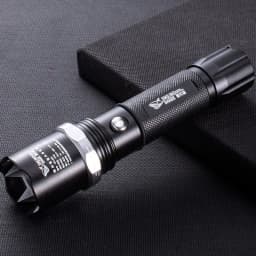 image-Aluminum Alloy Rechargeable Focusing LED Flashlight