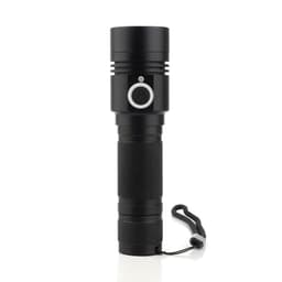image-Ultra-thick Aluminum Alloy USB Rechargeable Flashlight
