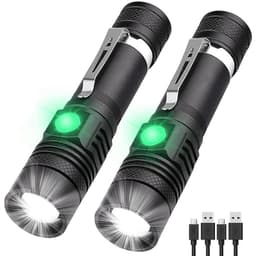 image-Telescopic Zoom USB Rechargeable T6 Strong Flashlight LED Outdoor Lighting