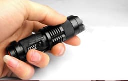 image-Purple Zoom Strong Light Flashlight
