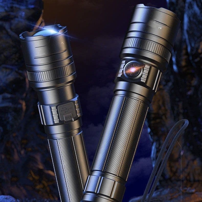 image-Telescopic Focusing Aluminum Alloy Rechargeable Flashlight