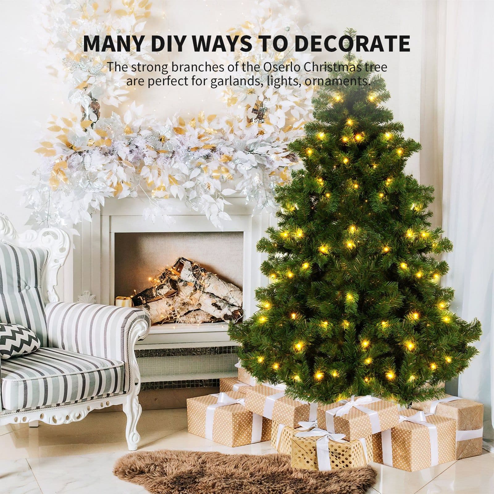 image-Christmas Tree PVC Artificial Snow Christmas Tree Mall Window Decoration Tree Cedar Christmas Tree Christmas Decoration Supplies