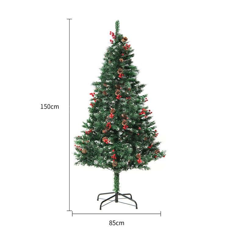 image-Christmas Tree PVC Artificial Snow Christmas Tree Mall Window Decoration Tree Cedar Christmas Tree Christmas Decoration Supplies