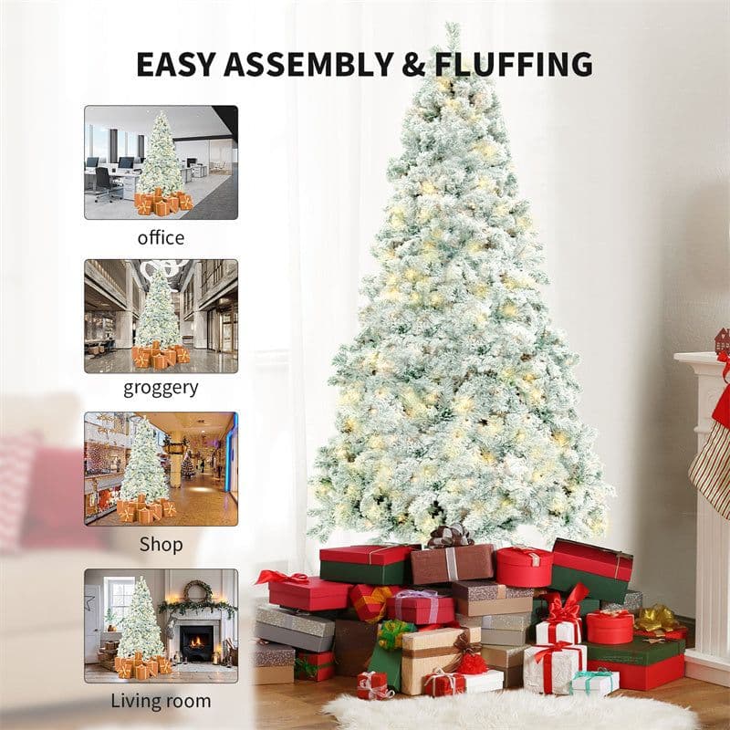 image-Christmas Tree PVC Artificial Snow Christmas Tree Mall Window Decoration Tree Cedar Christmas Tree Christmas Decoration Supplies