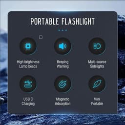 image-V10 Rechargeable LED Keychain Flashlight 1000 Lumens IPX4 Mini EDC With UV Magnetic Tail Buzzer Alarm Ideal For Camping Hiking Emergency