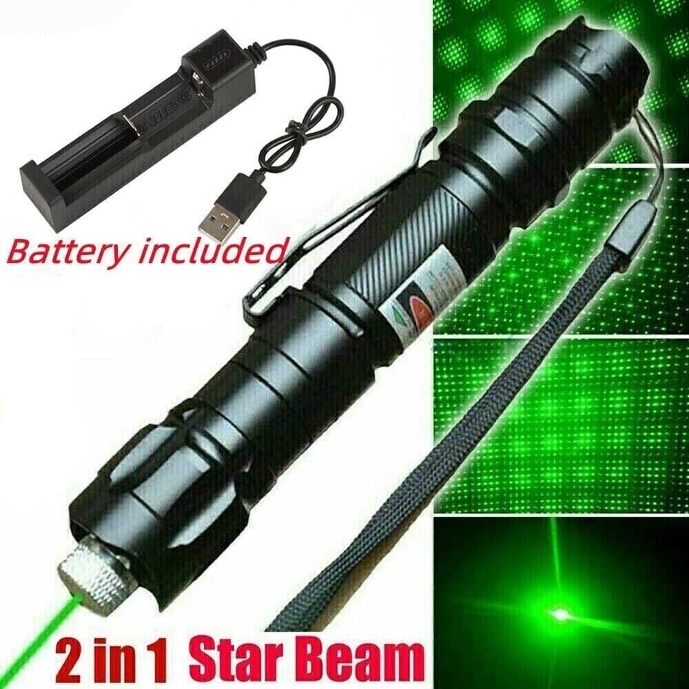 image-532NM Green Laser Pointer Pen Rechargable Visible Beam Torche 1000Meters