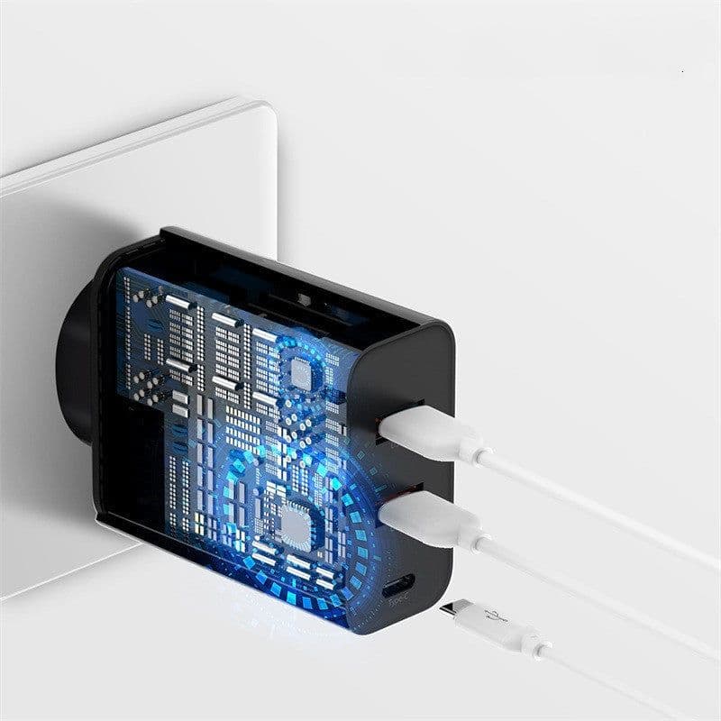 image-Fast Charger Dual USB Type-CPD Laptop Travel Charger 60w