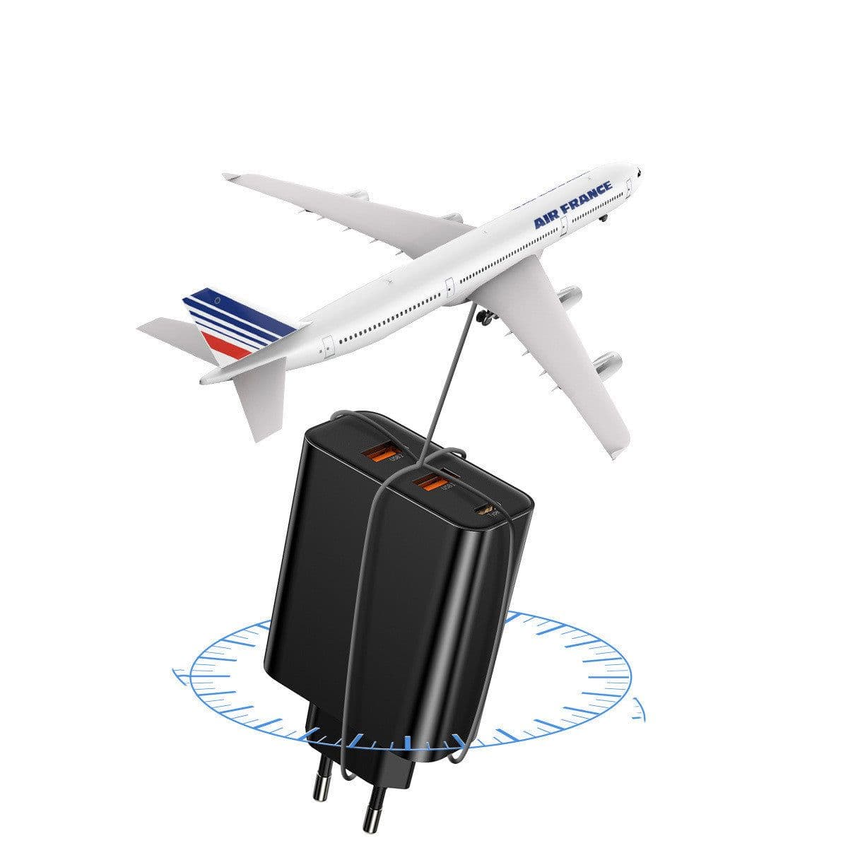 image-Fast Charger Dual USB Type-CPD Laptop Travel Charger 60w
