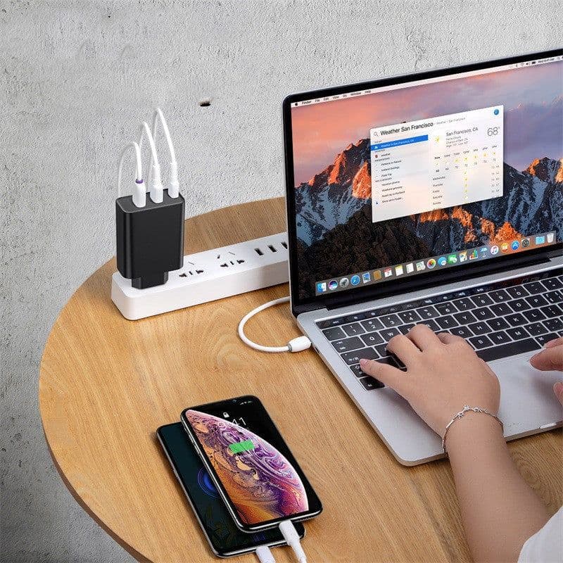 image-Fast Charger Dual USB Type-CPD Laptop Travel Charger 60w