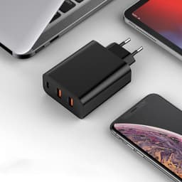 image-Fast Charger Dual USB Type-CPD Laptop Travel Charger 60w