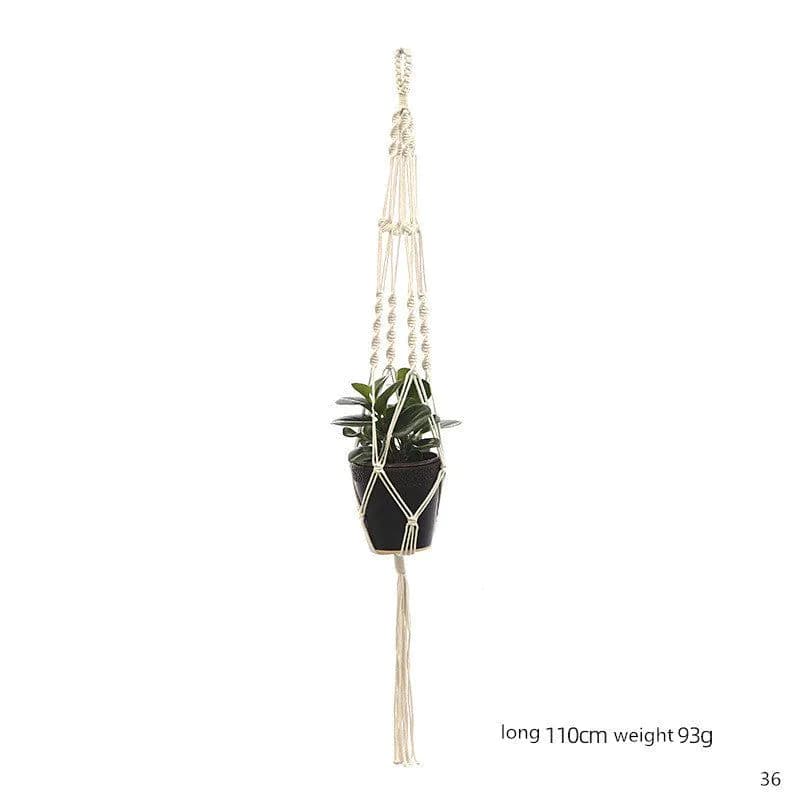 image-Flower Pot Net Bag Creative Gardening Green Plant Flower Pot Hanging Basket