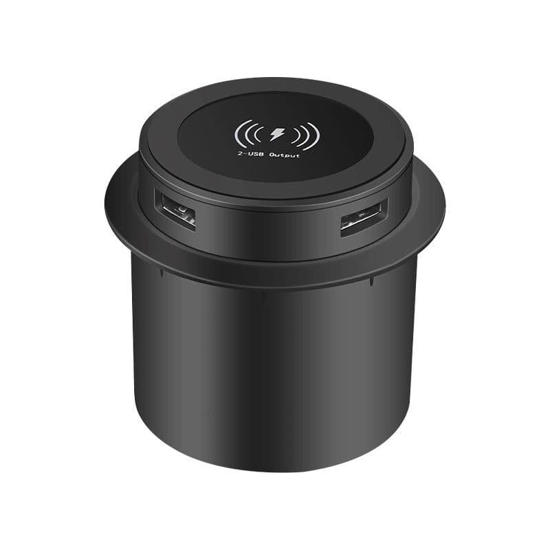 image-10W Fast Wireless Built-In QI Charger Desktop Multiple Protection Universal Liftable Wireless Qi Charging for Huawei Samsung