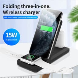 image-Three-In-One Wireless Charger Charging Stand