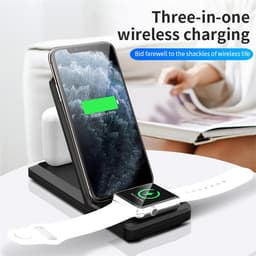image-Three-In-One Wireless Charger Charging Stand