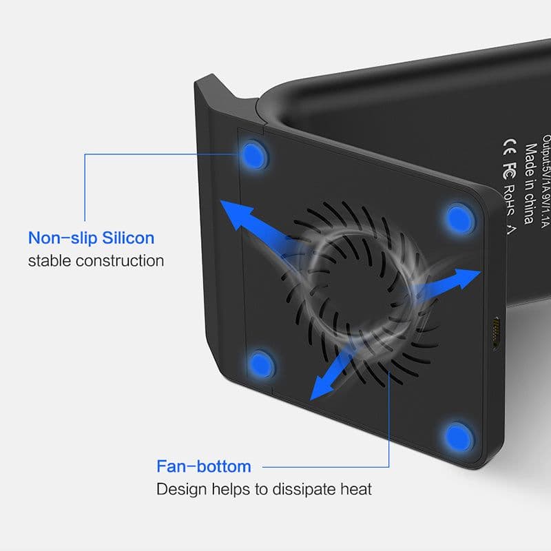 image-Compatible with Apple , Universal Qi Fast Wireless Charger Charging Board Mobile Phone