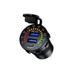 image-Cross-border Hot Sale Modified USB Car Charger Dual QC3.0 Charger