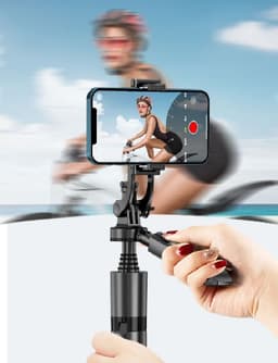 image-360 Auto Face Tracking Gimbal AI Smart Gimbal Face Tracking Auto Phone Holder For Smartphone Video Vlog Live Stabilizer Tripod
