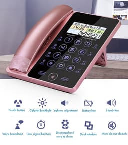 image-Creative Fashion Touch Screen Fixed Telephone Landline