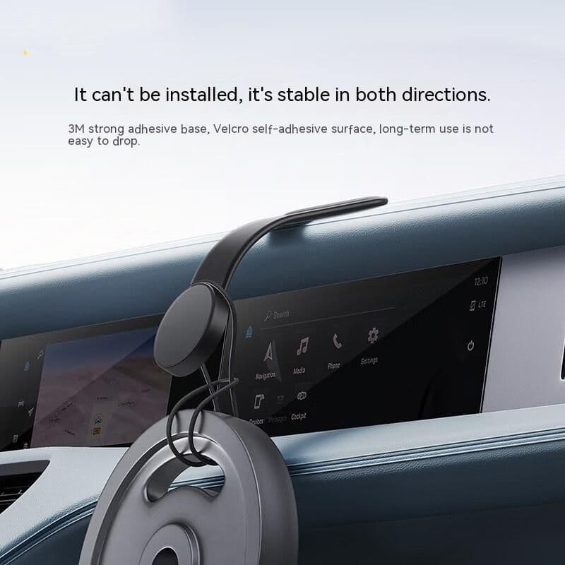 image-Magnetic Bendable Car Mobile Phone Holder Wireless Charger Phone Holder 15W Car Dash Mount Compatible With Phone