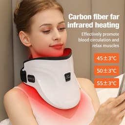 image-Electric Hot Compress Neck Fixed Traction Air Pressure Kneading Massage Instrument